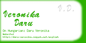 veronika daru business card